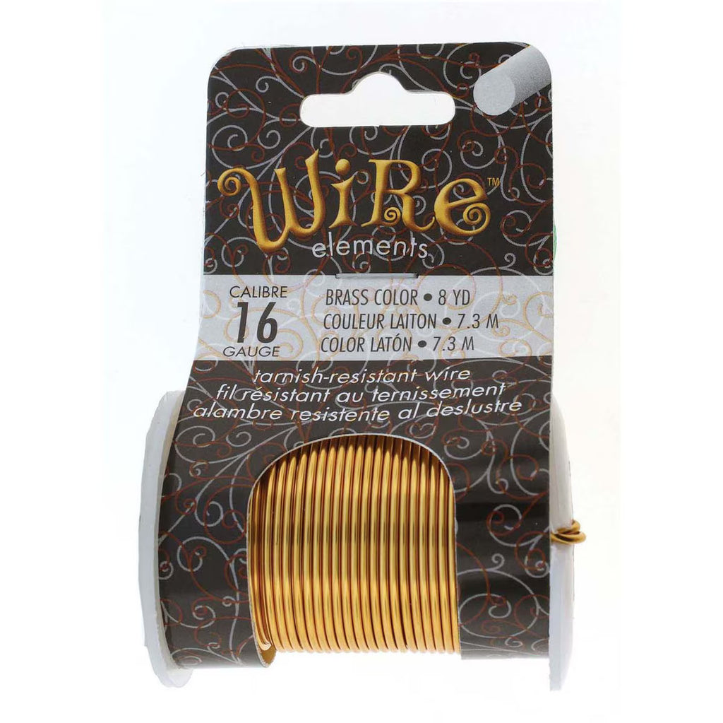 Wire Elements 16 Ga Brassfärgad Non Tarnish tråd, 1 rulle