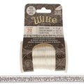 Wire Elements 20 Ga - Non Tarnish silverfärgad halvrund med texture motiv, 1 rulle