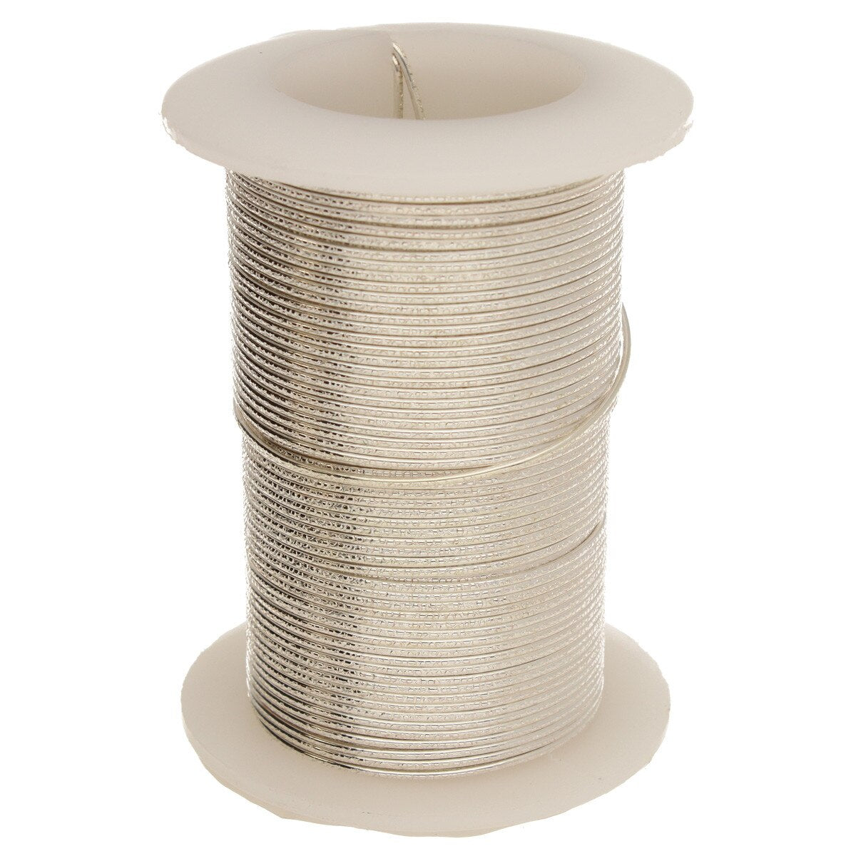 Wire Elements 20 Ga - Non Tarnish silverfärgad halvrund med texture motiv, 1 rulle