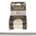 Wire Elements 20 Ga - Silverfärgad halvrund med Thread motiv Non Tarnish, 1 rulle