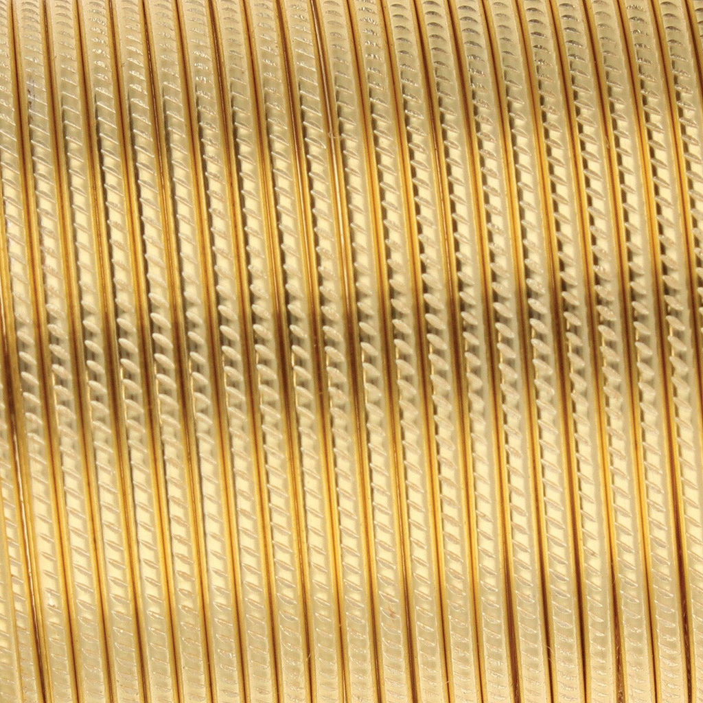 Wire Elements 20 Ga Guldfärgad halvrund Trail Non Tarnish, 1 rulle
