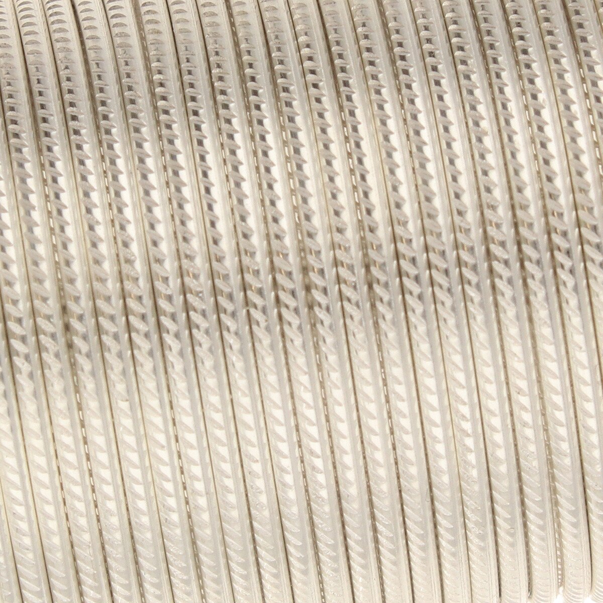 Wire Elements 20 Ga - Silverfärgad halvrund med Trail motiv Non Tarnish, 1 rulle