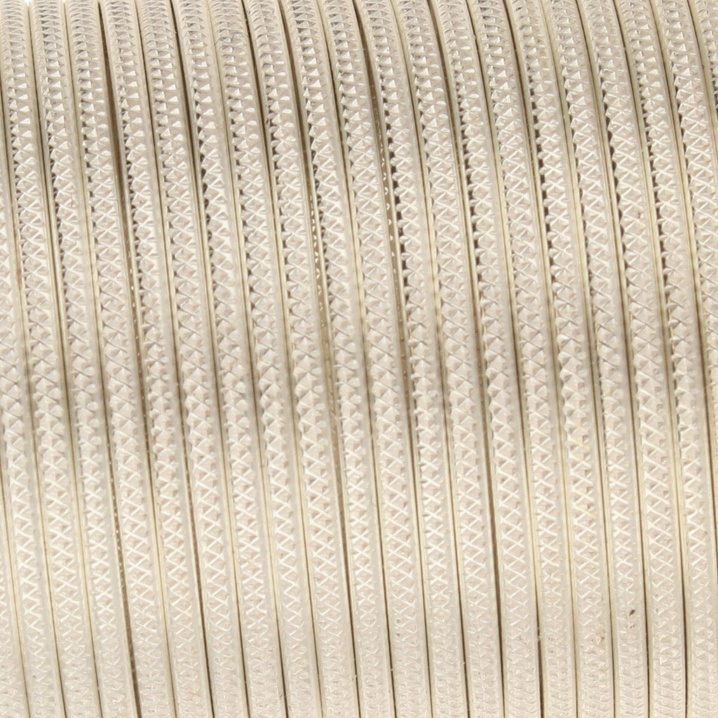 Wire Elements 20 Ga -  Silverfärgad halvrund Weave Non Tarnish, 1 rulle