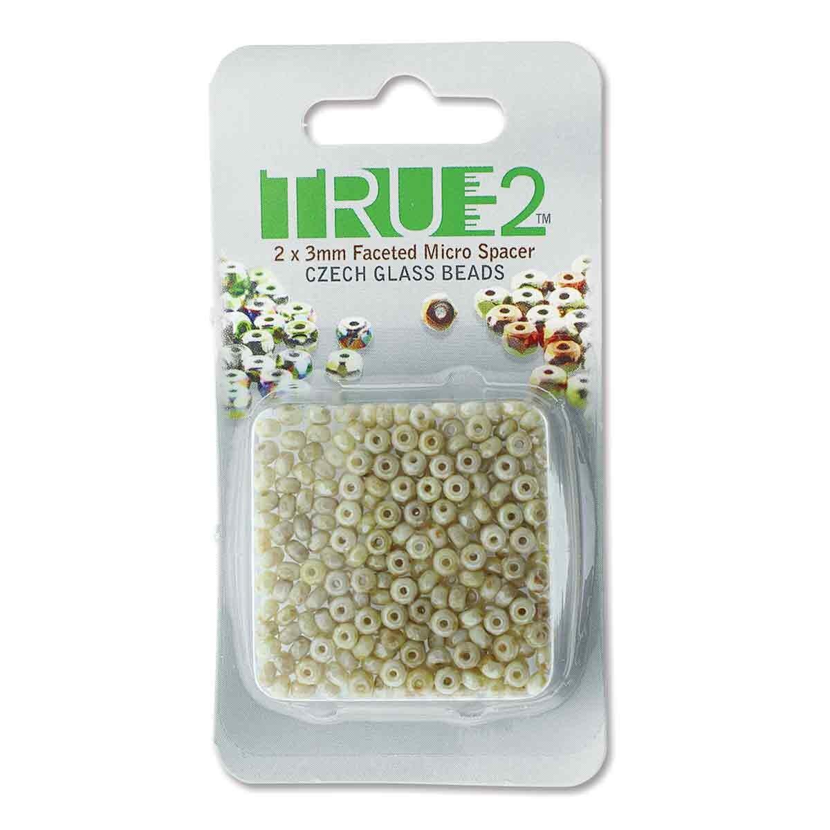 Facetterad Micro Spacers - Honey Drizzle 2x3mm, 6 gram Beadsmith