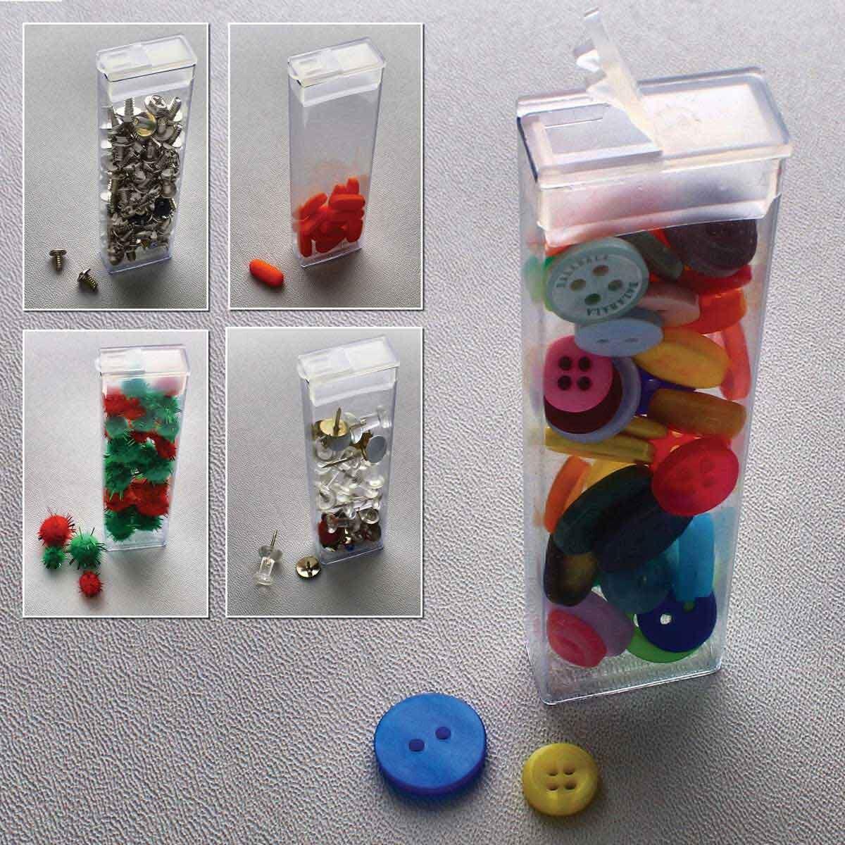 Pärlförvaring - Flip top ask 9,5 x 2,5 cm 20- pack Beadsmith