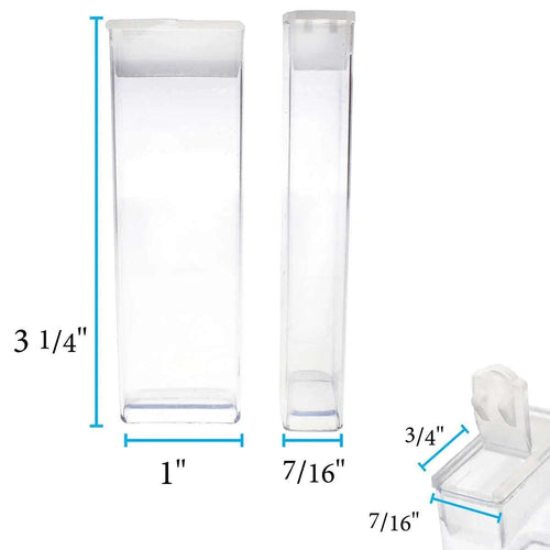 Pärlförvaring - Flip top ask 9,5 x 2,5 cm 20- pack Beadsmith