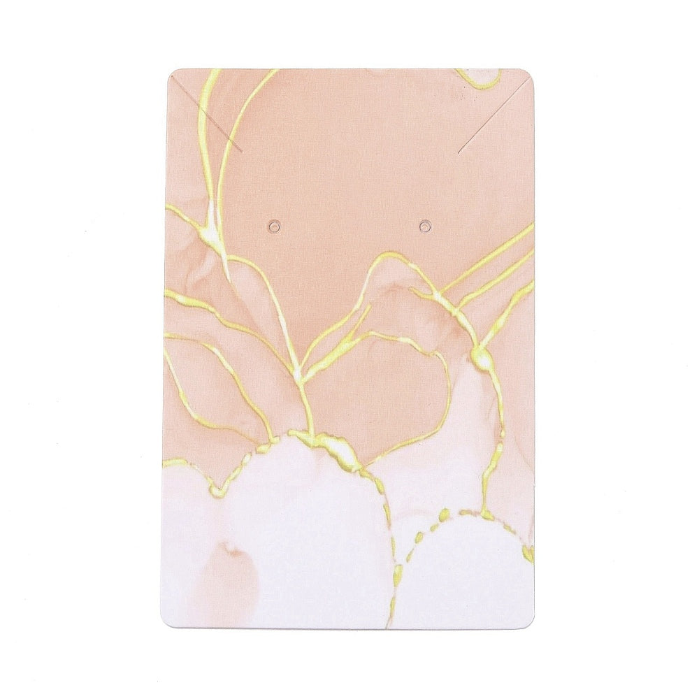 Örhängeskort - Rosa Marmor 10-pack