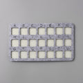 Bead organizer - Felt grey A-U, 1 piece
