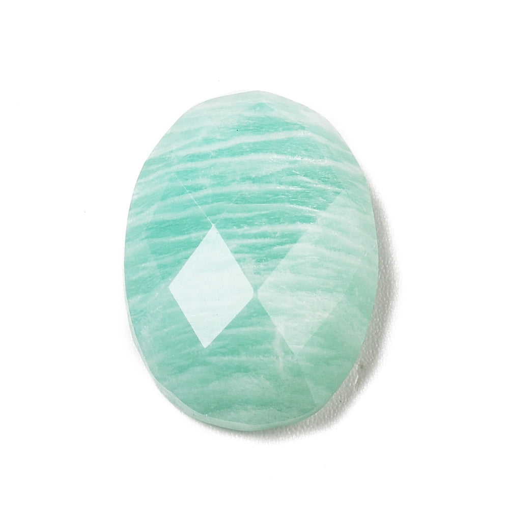 Cabochon Amazonite - Facetterad Oval 18x13mm 1 Styck