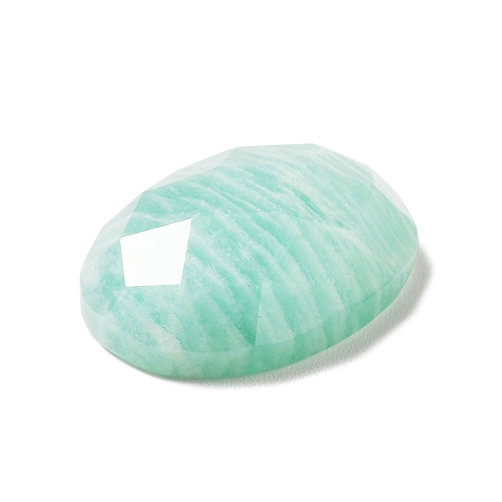 Cabochon Amazonite - Facetterad Oval 18x13mm 1 Styck