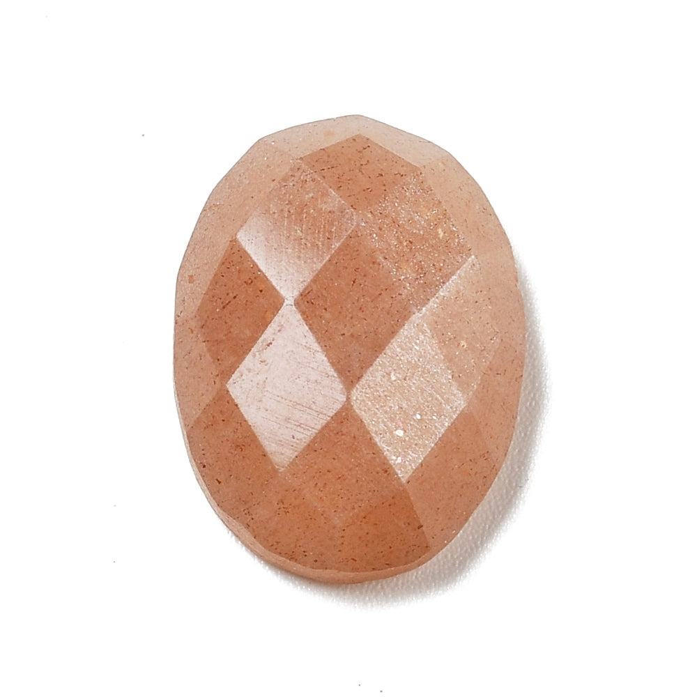 Cabochon Sunstone - Facetterad Oval 18x13mm 1 Styck