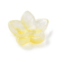 Glaspärlor Blomma - Gul 12mm 1 styck