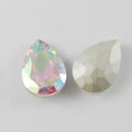 Kinesisk strass - Teardrop Clear AB 25x18mm 1 styck Hilmas Pyssel