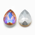 Kinesisk strass - Teardrop Gold Shimmer 25x18mm 1 styck Hilmas Pyssel