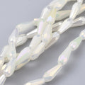 Facetterade droppar - Teardrop Svagt gul Rainbow, 10x4mm, 1 styck