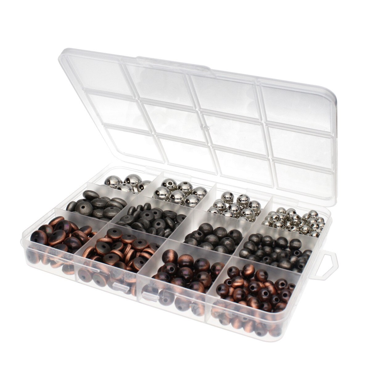 Bead Storage - Keeper Box 12 small compartments 1 piece