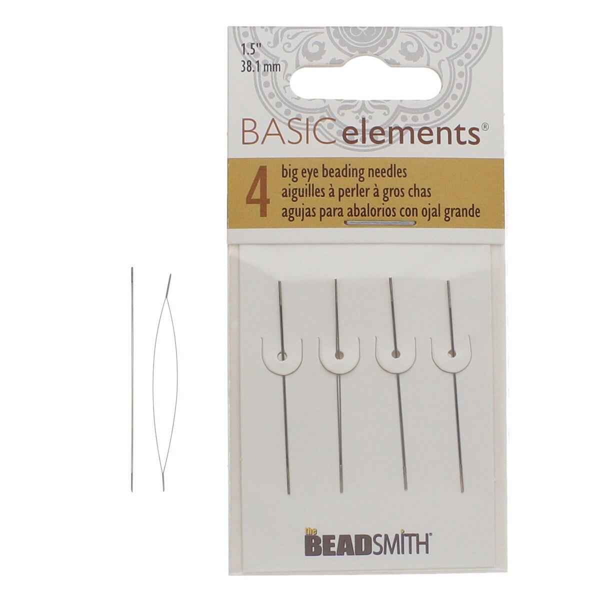 Pärlnålar - Big Eye kort 4-pack