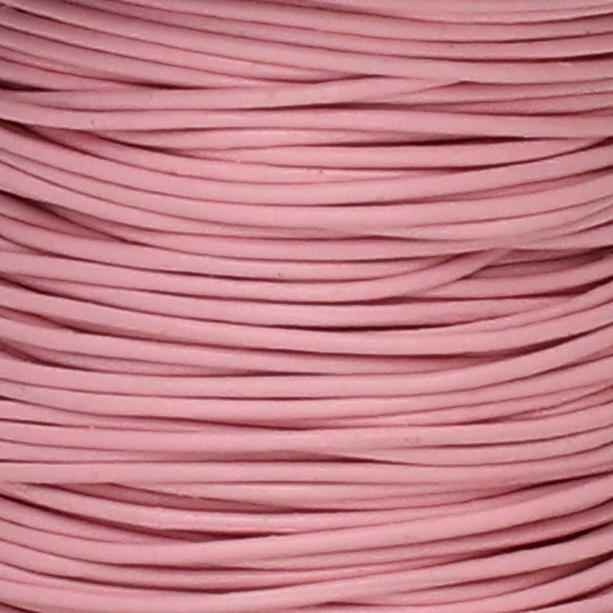 Läderband 0,5mm - Light Pink 1m Hilmas Pyssel