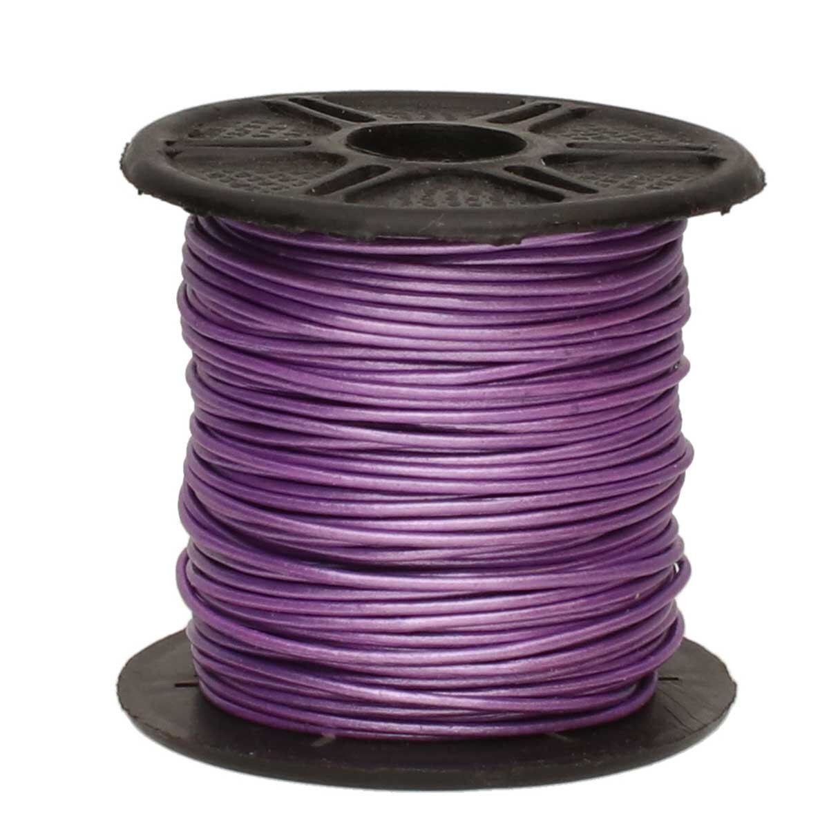 Läderband 0,5mm - Metallic Chandni 1 m Hilmas Pyssel