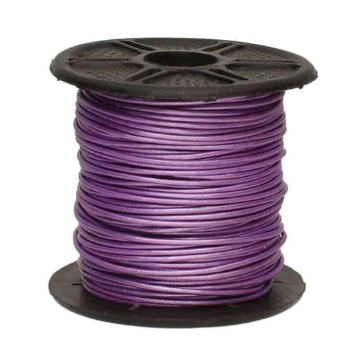 Läderband 0,5mm - Metallic Chandni 1 m Hilmas Pyssel