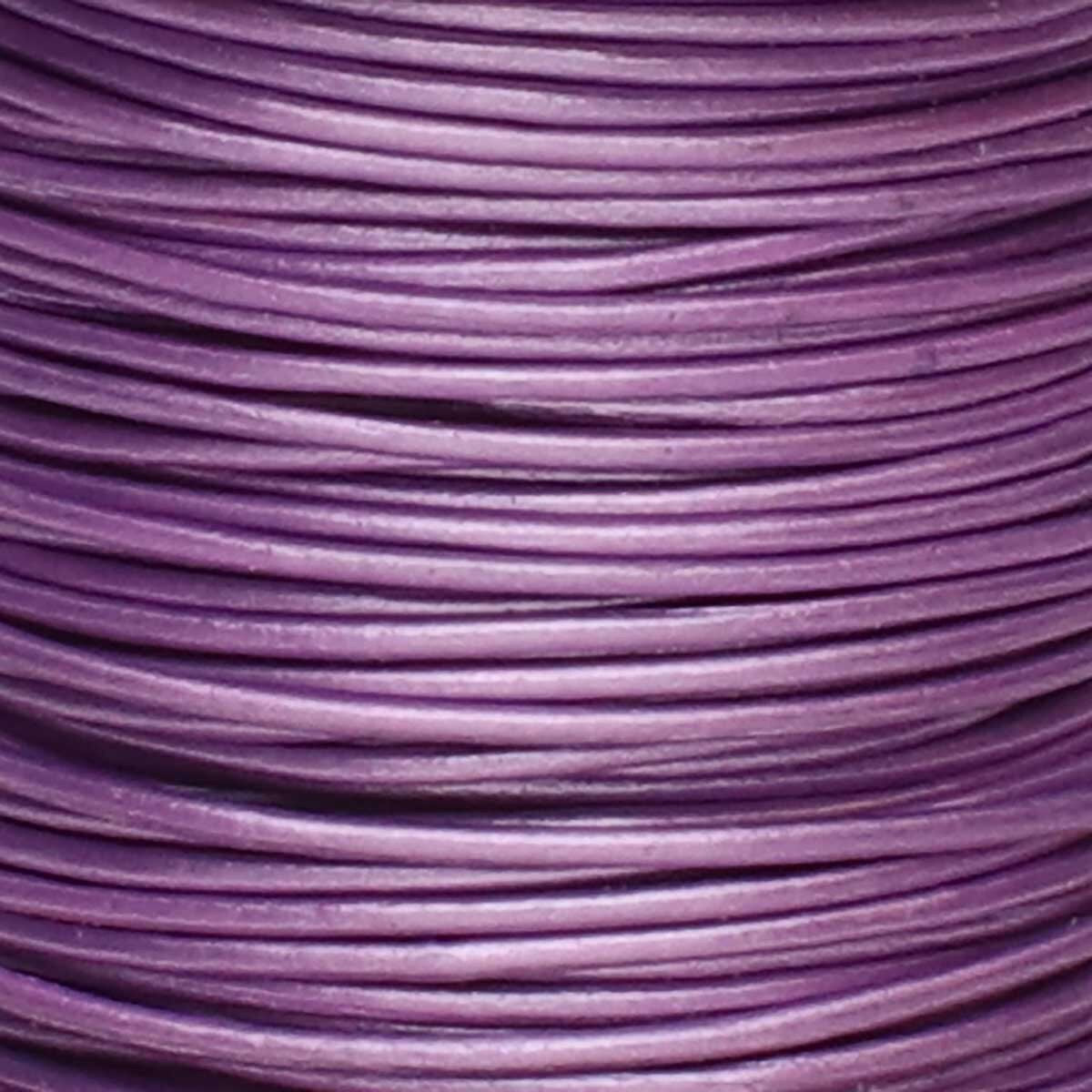 Läderband 0,5mm - Metallic Chandni 1 m Hilmas Pyssel