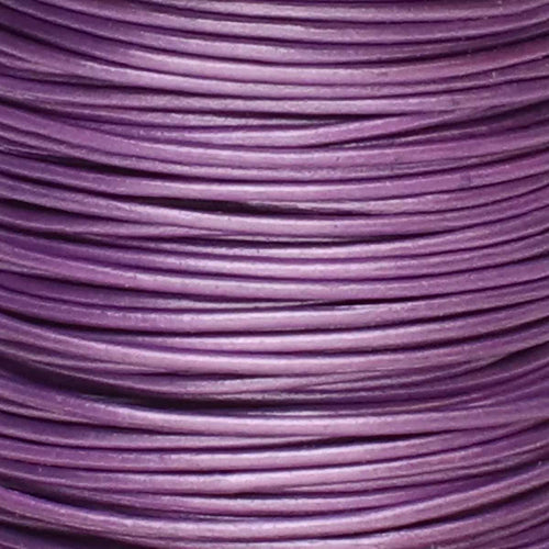 Läderband 0,5mm - Metallic Chandni 1 m Hilmas Pyssel