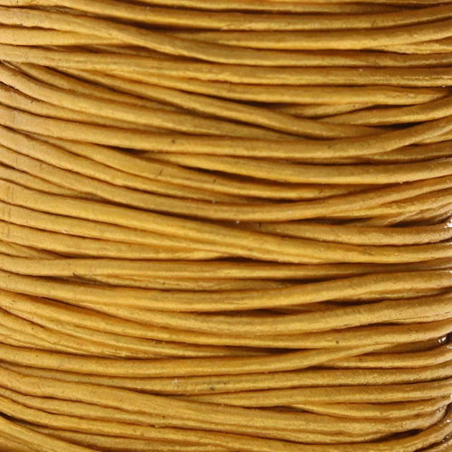 Läderband 0,5mm - Metallic Gold 1m Hilmas Pyssel