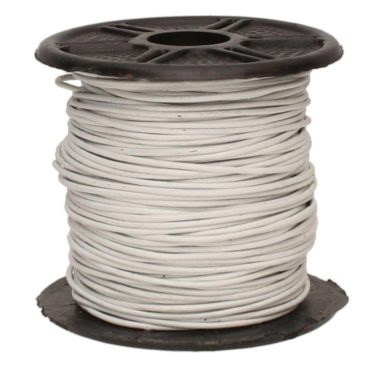 Läderband 0,5mm - Vit 1m Hilmas Pyssel