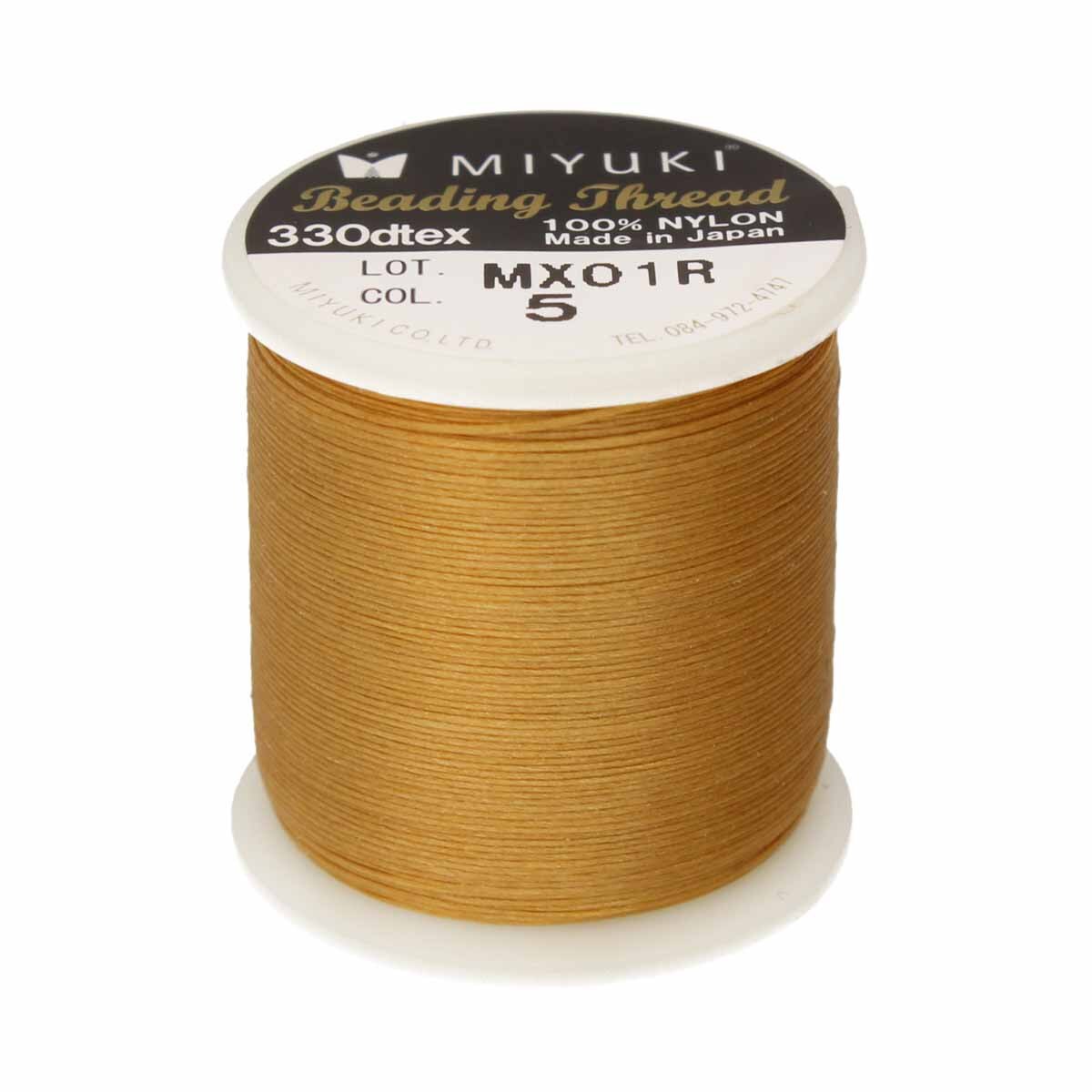 Miyuki Beading Thread - Gold, 1 rulle