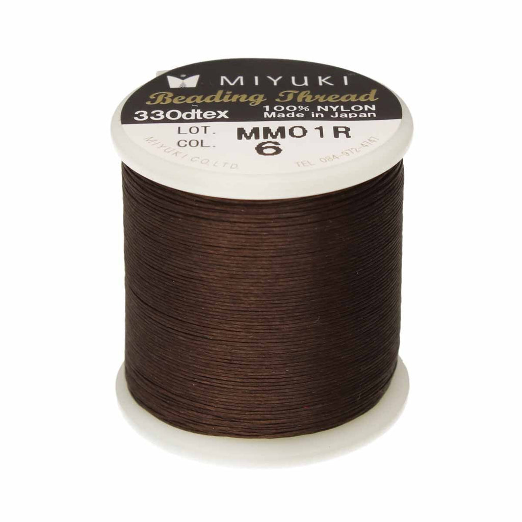 Miyuki Beading Thread - Brown, 1 rulle