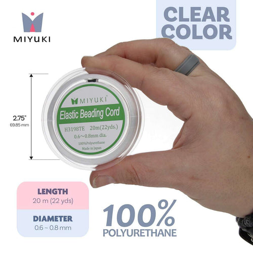 Miyuki Elastic Jewelry Thread Clear 0.8mm - 20m