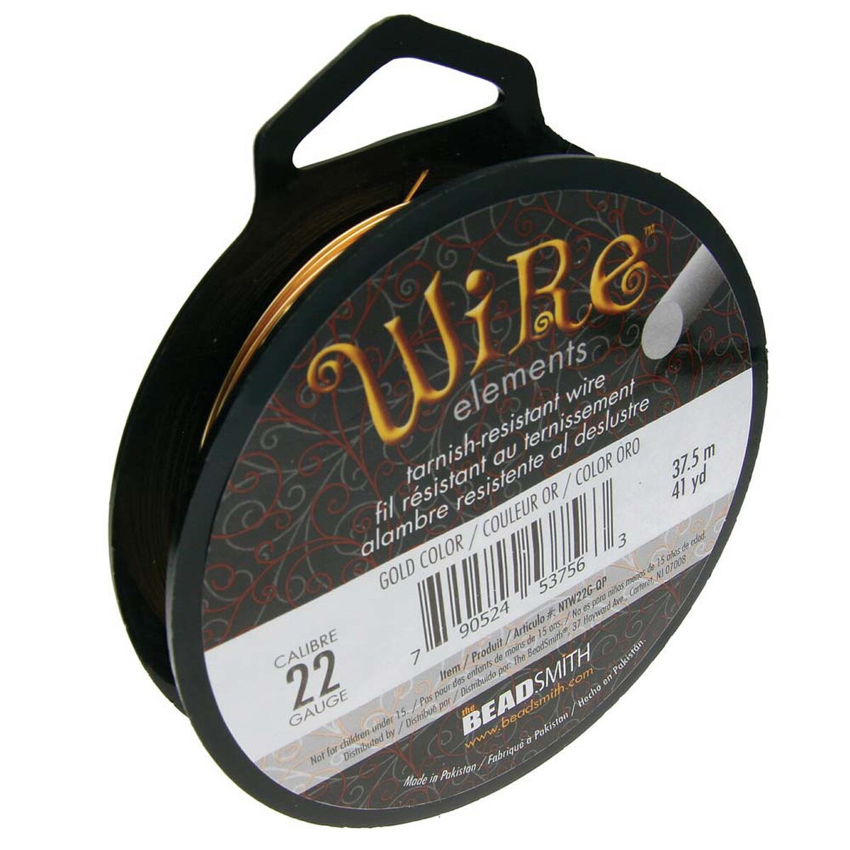 Wire Elements 22Ga - Guldfärgad Non Tarnish 1 stor rulle