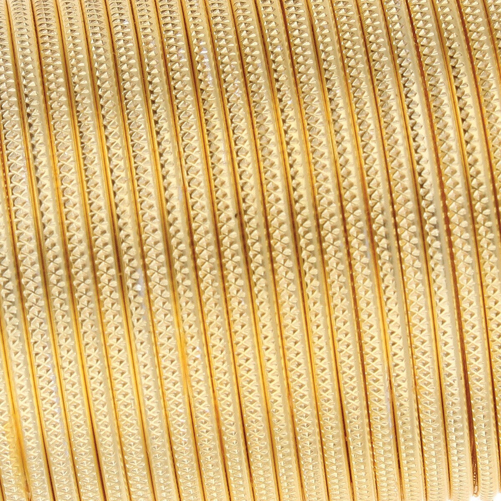 Wire Elements 20 Ga - Guldfärgad halvrund Weave Non Tarnish, 15 yards