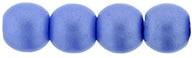 Tjeckiska Druk (Runda) - Powdery Blue 3mm, 50-pack Hilmas Pyssel