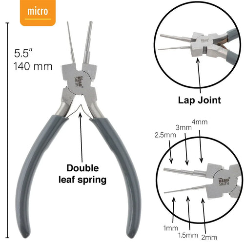 6-i-1 Looping Pillars Micro - Tång för att Böja Wire 1 styck Beadsmith