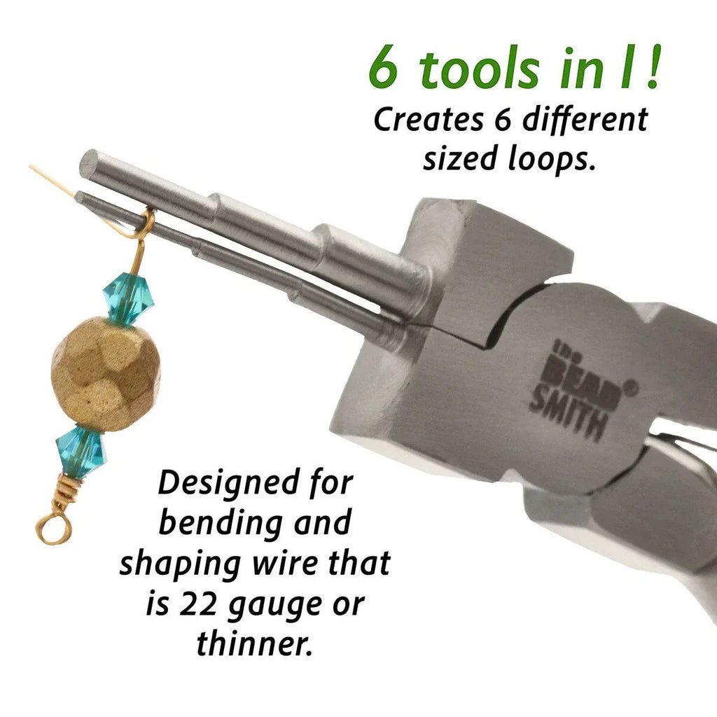 6-i-1 Looping Pillars Micro - Tång för att Böja Wire 1 styck Beadsmith