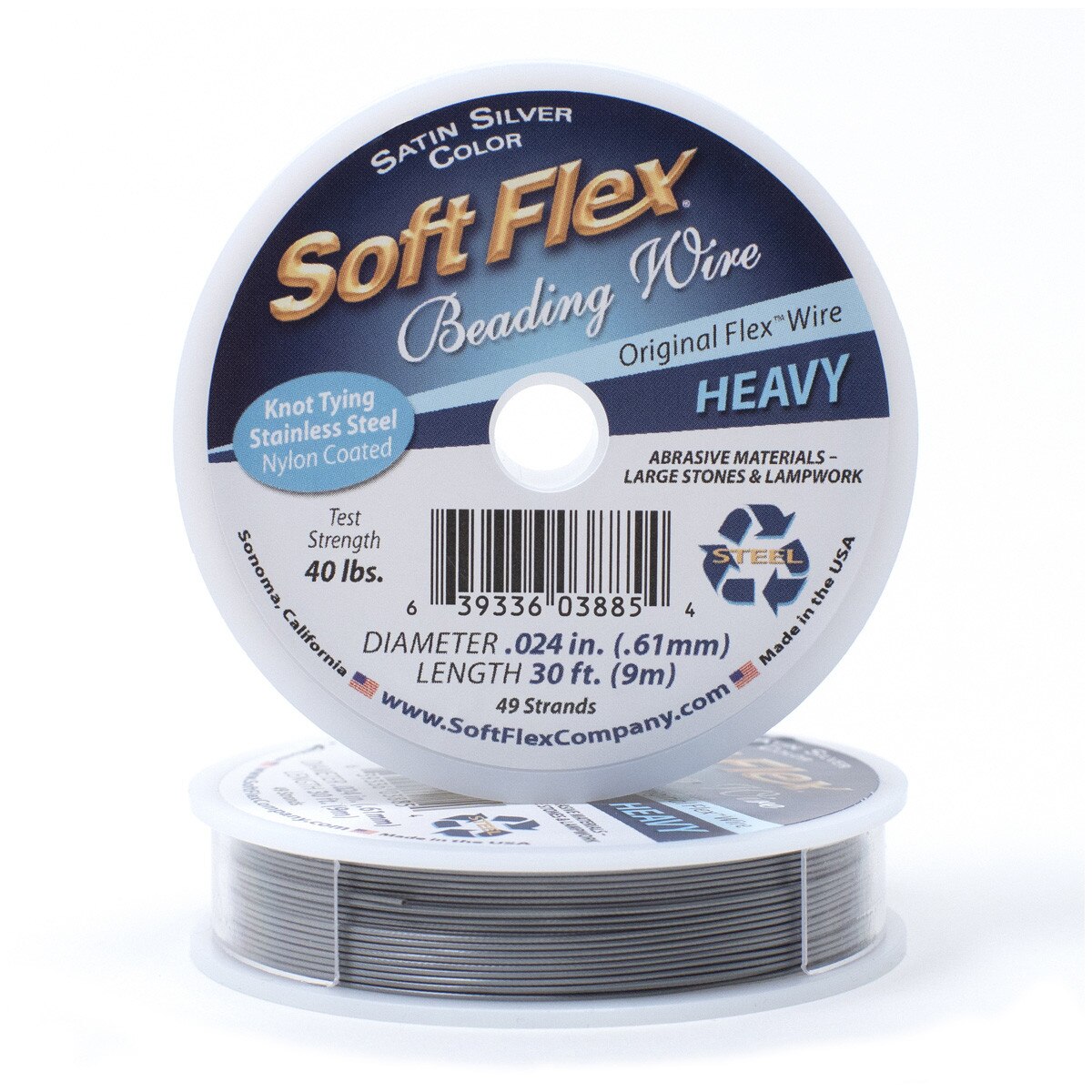 Soft Flex Beading Wire - Heavy, 49 Strands, 1 Rulle