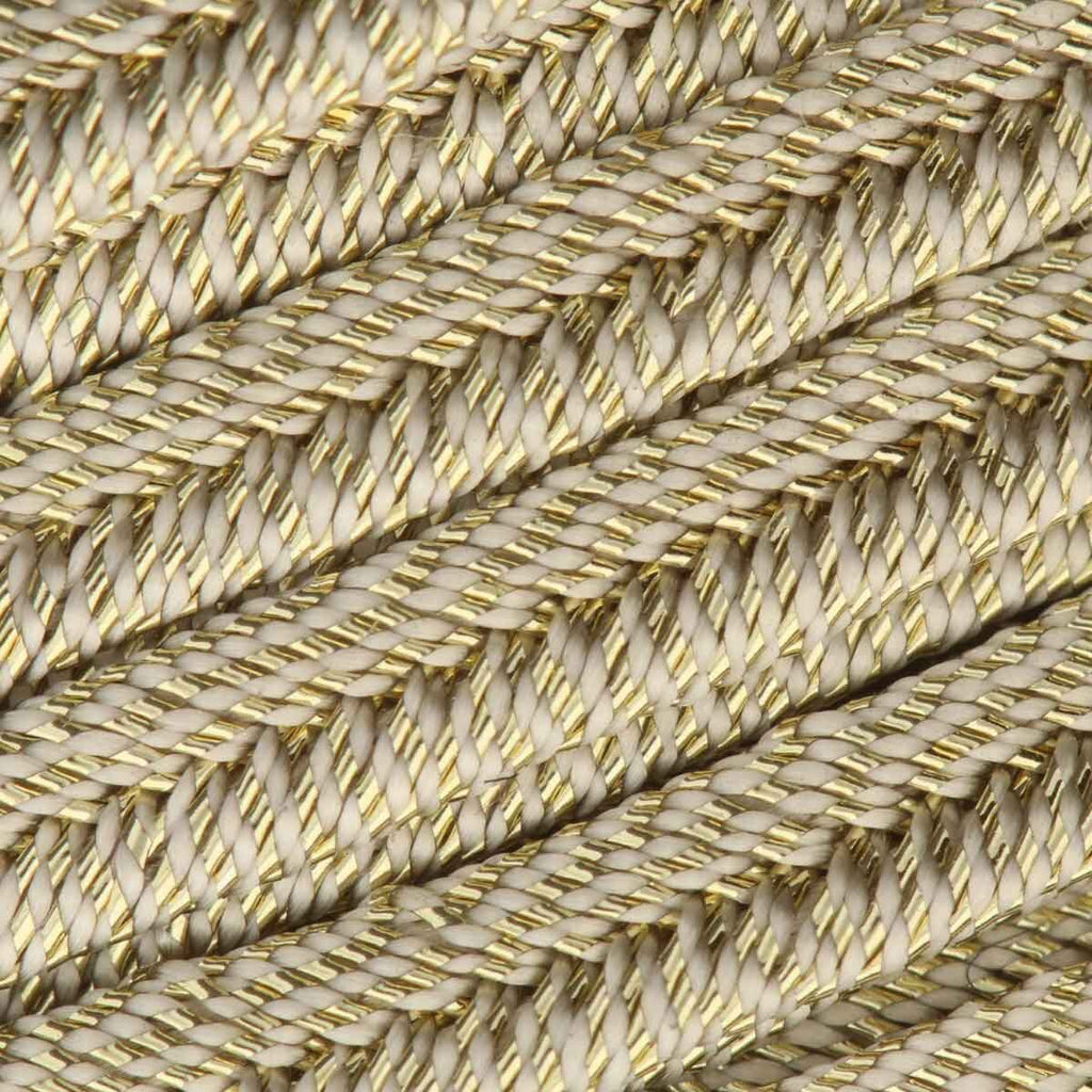 Italienskt Soutache band - Light Gold Metallic 1 m