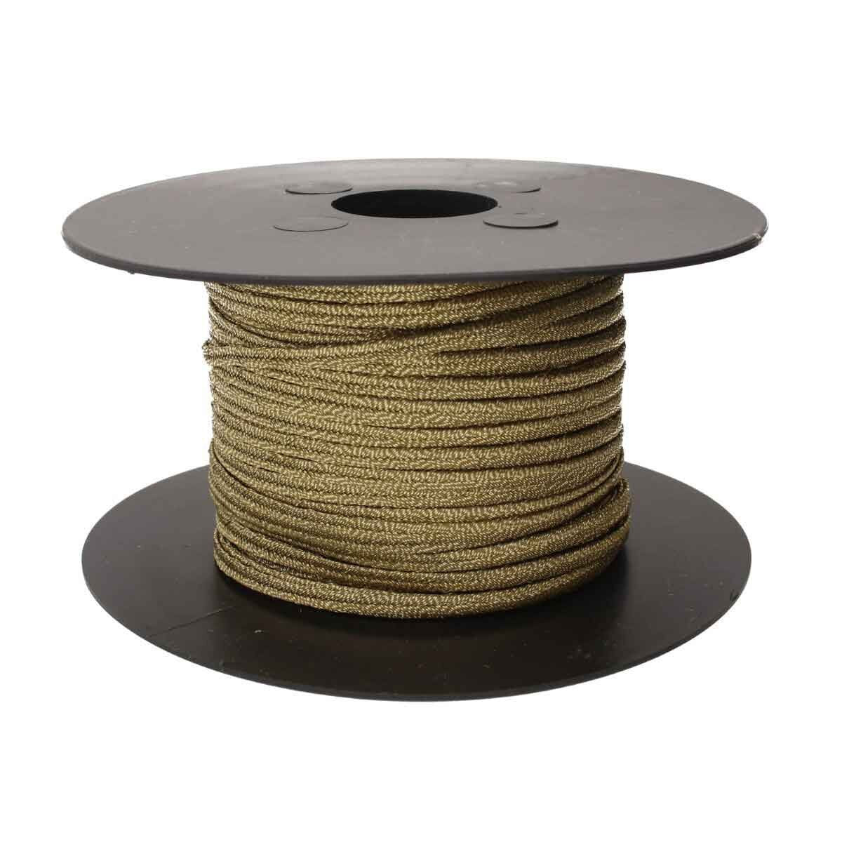 Italienskt Soutache band - Dark Gold Metallic 1 m