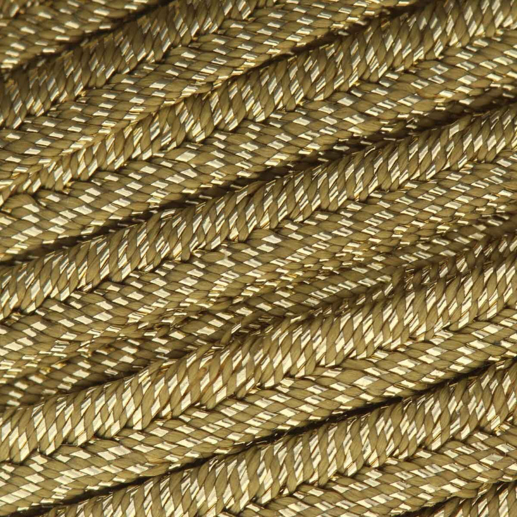 Italienskt Soutache band - Dark Gold Metallic 1 m