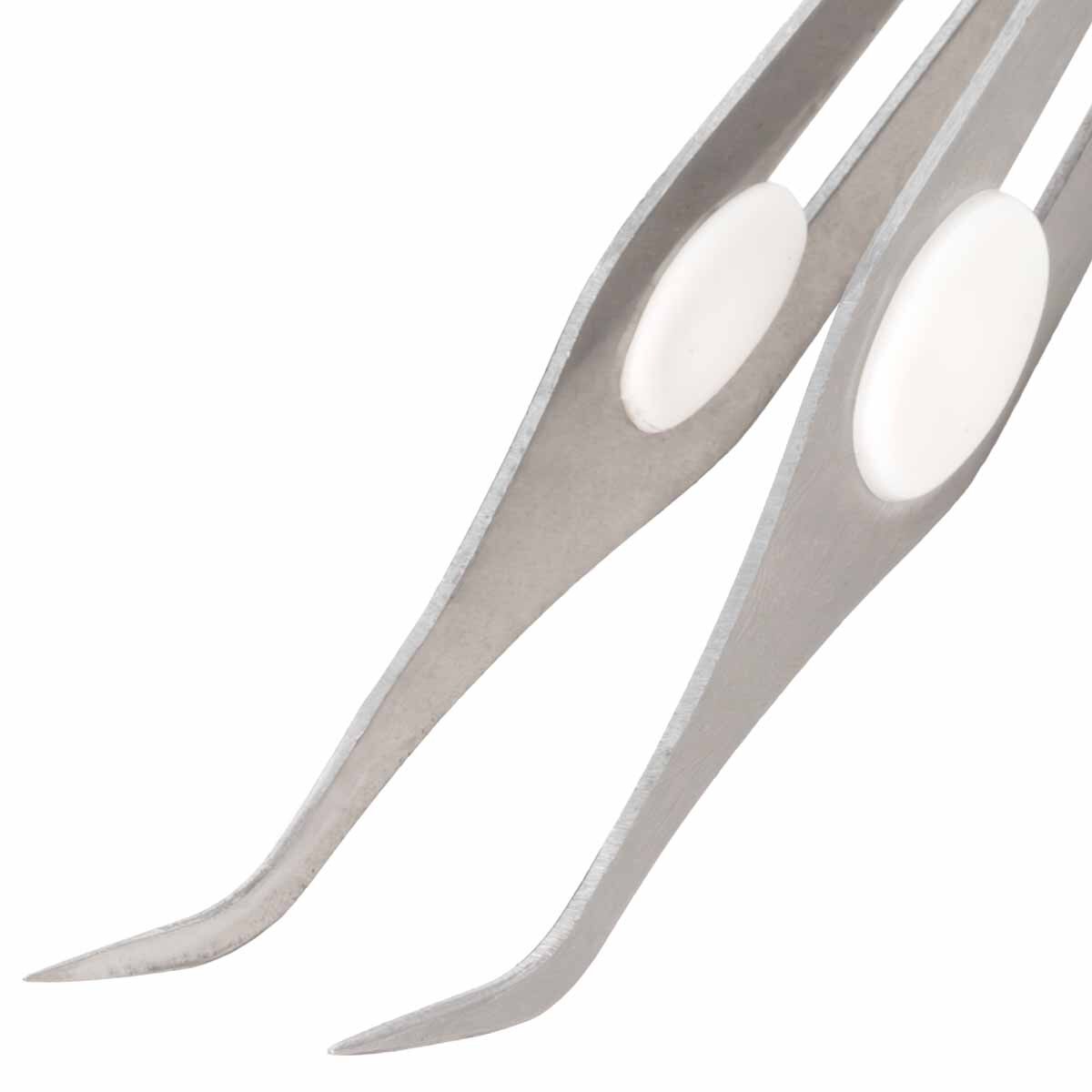 Basic element - Böjd pincett med kuddhandtag 1 styck Beadsmith