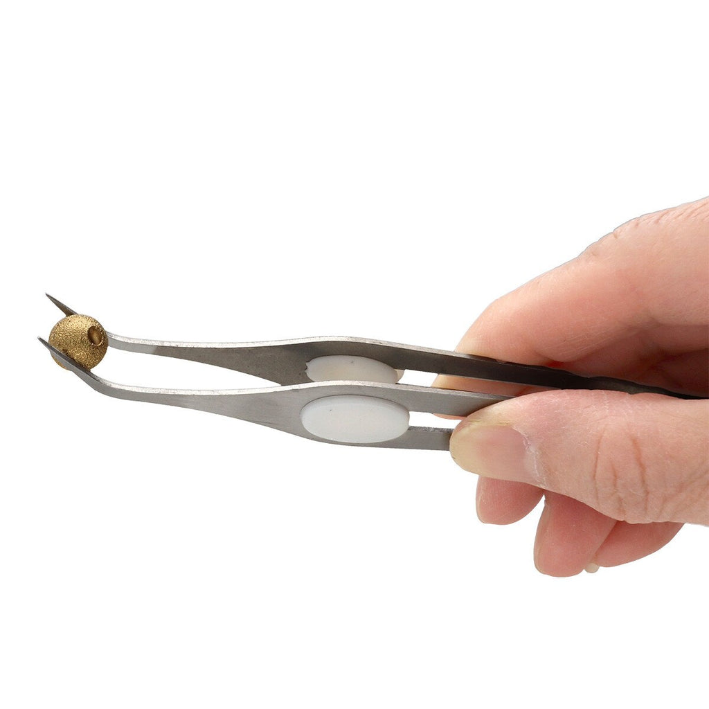 Basic element - Böjd pincett med kuddhandtag 1 styck Beadsmith