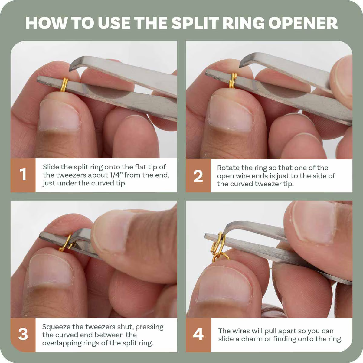 Pincett - För att öppna dubbla motringar 1 styck Beadsmith