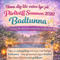 Pärlträff Sommen 2026 - Badtunna