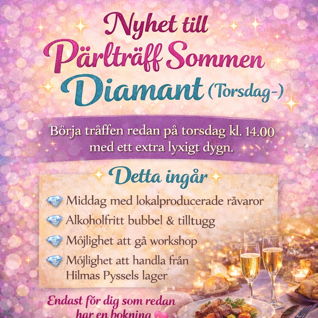 Pärlträff Sommen 2026 Diamant (Torsdag-)