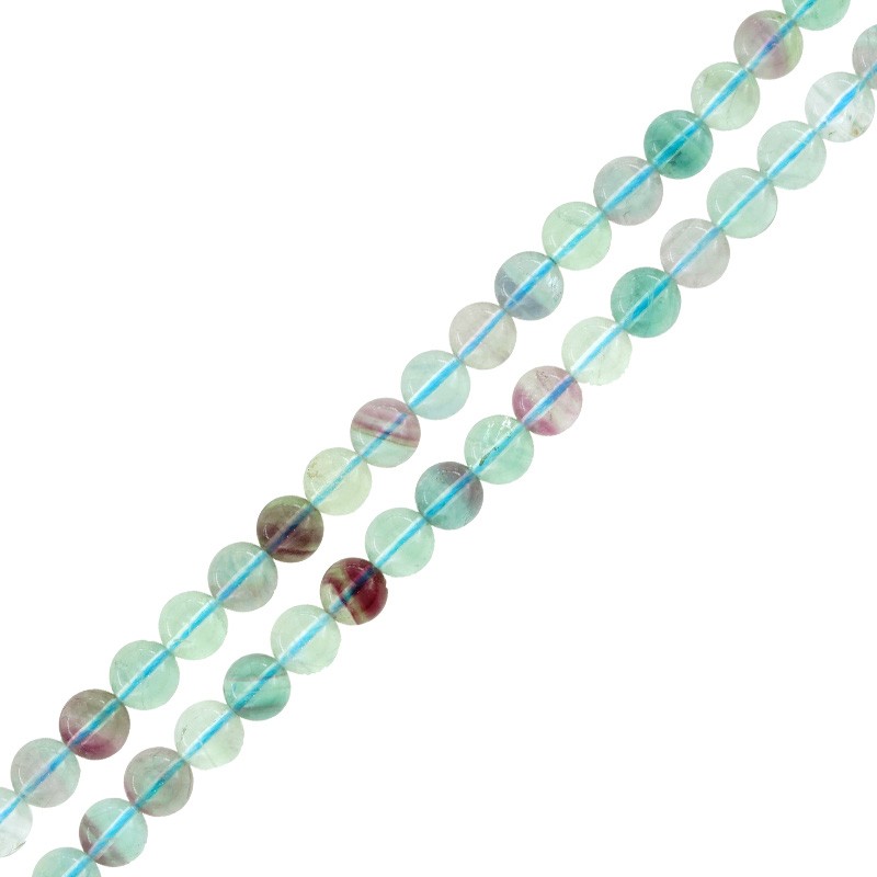 Flourite grade AA - Rund 8mm 1 styck