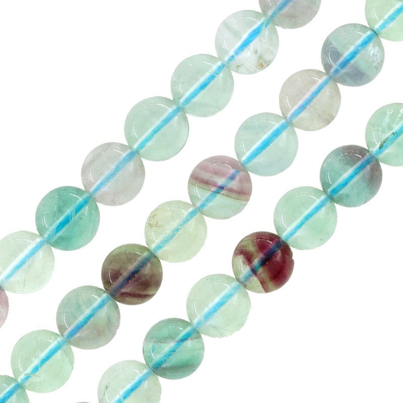 Flourite grade AA - Rund 8mm 1 styck