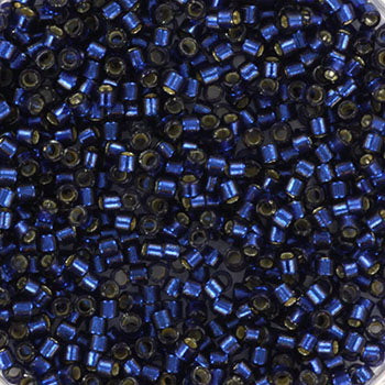 Miyuki Delica - Duracoat Silverlined Dyed Navy 11/0, 5 gram Miyuki