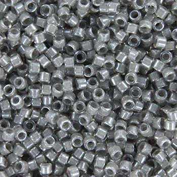 Miyuki Delica - Fancy Lined Pewter 11/0, 5 gram Miyuki