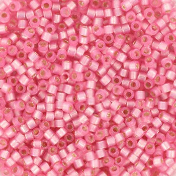 Miyuki Delica - Silverlined Dyed Alabaster Rose 11/0, 5 gram Miyuki